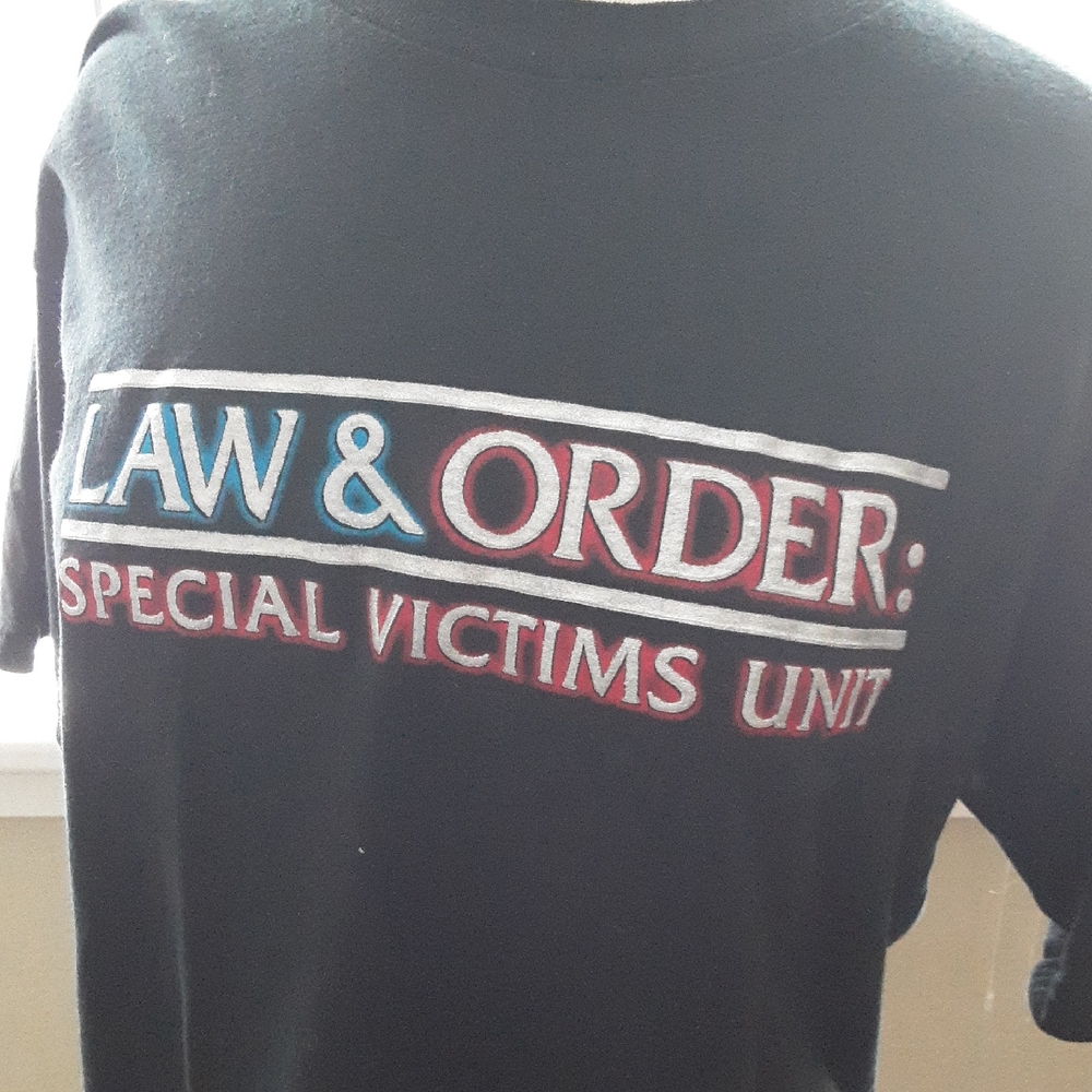 Black Law & Order Graphic T-Shirt